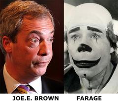 UKIP leader Nigel Farage looks like Joe E. Brown
